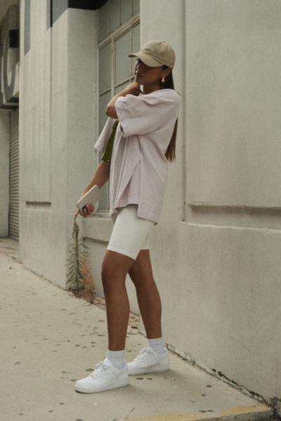 Ribbed Biker Shorts
