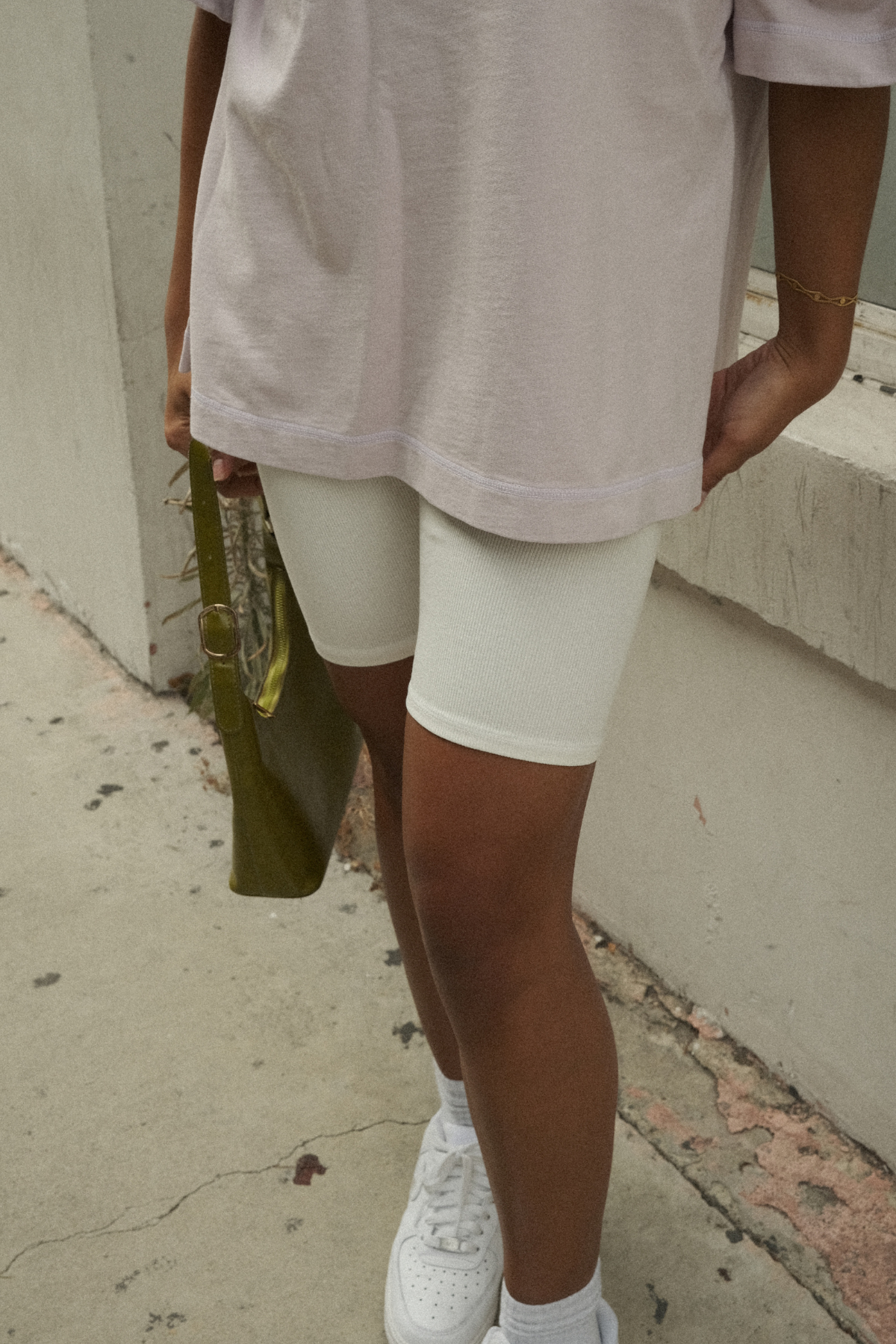 Ribbed Biker Shorts