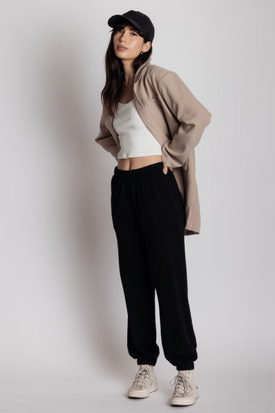 black catalog sweatpants