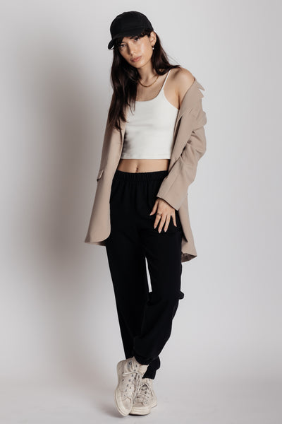 black catalog sweatpants