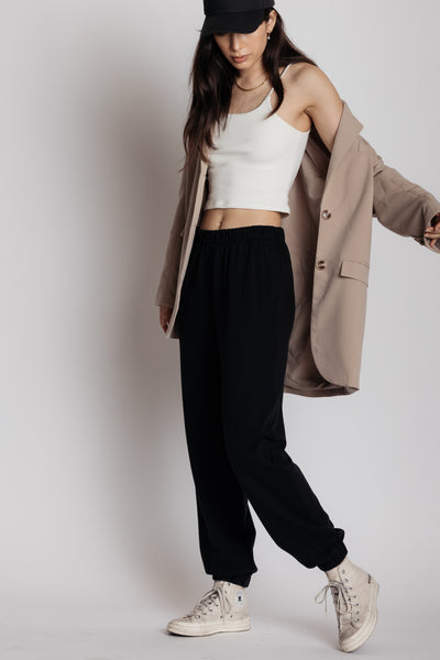 black catalog sweatpants