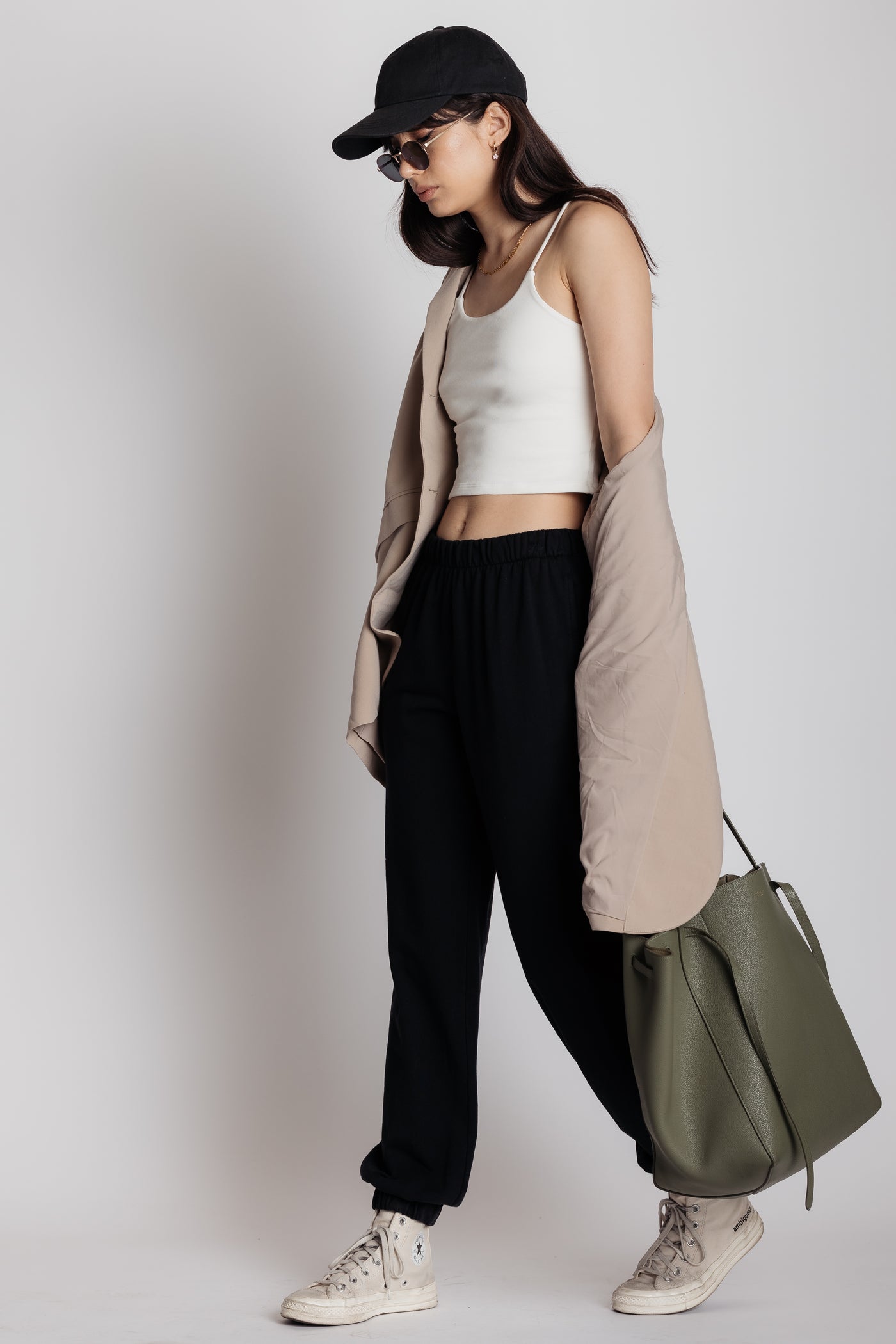 black catalog sweatpants