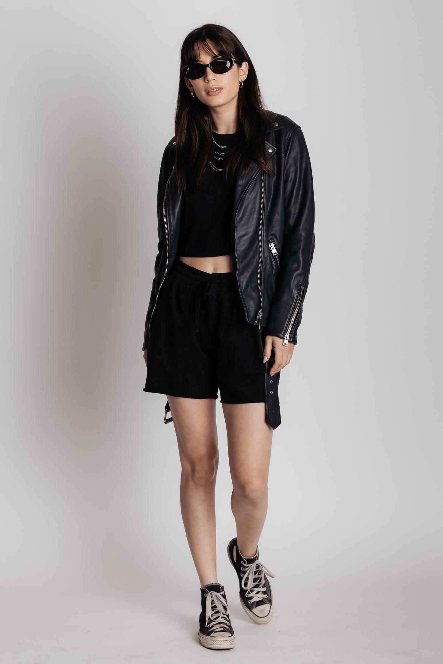 black archive shorts
