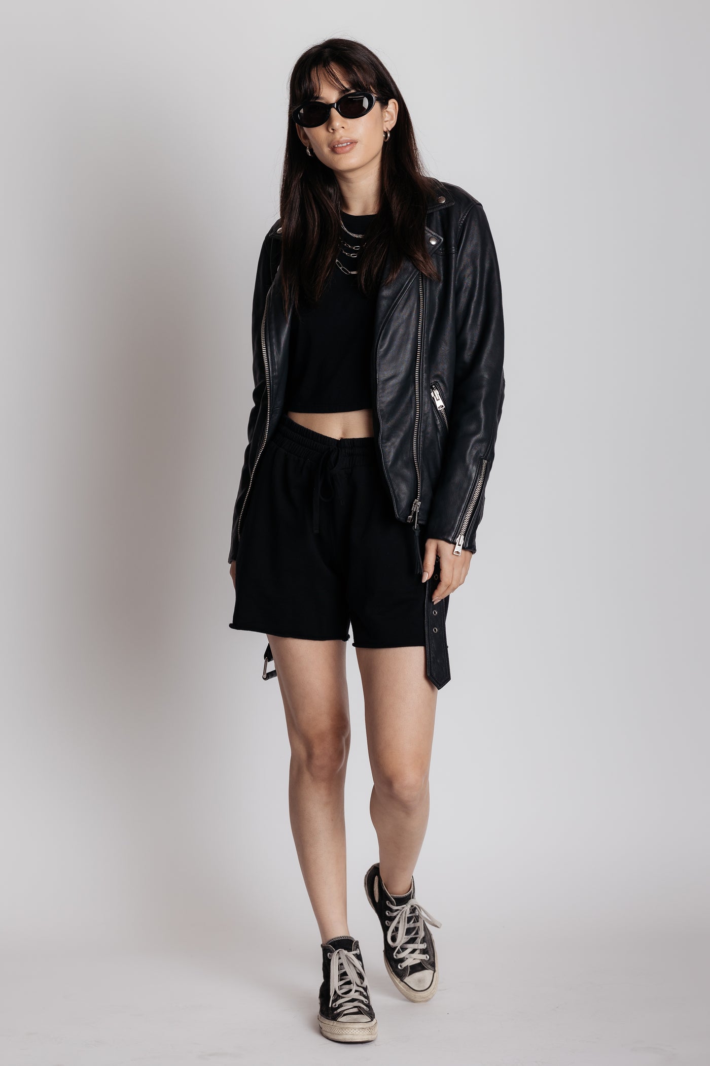 black archive shorts