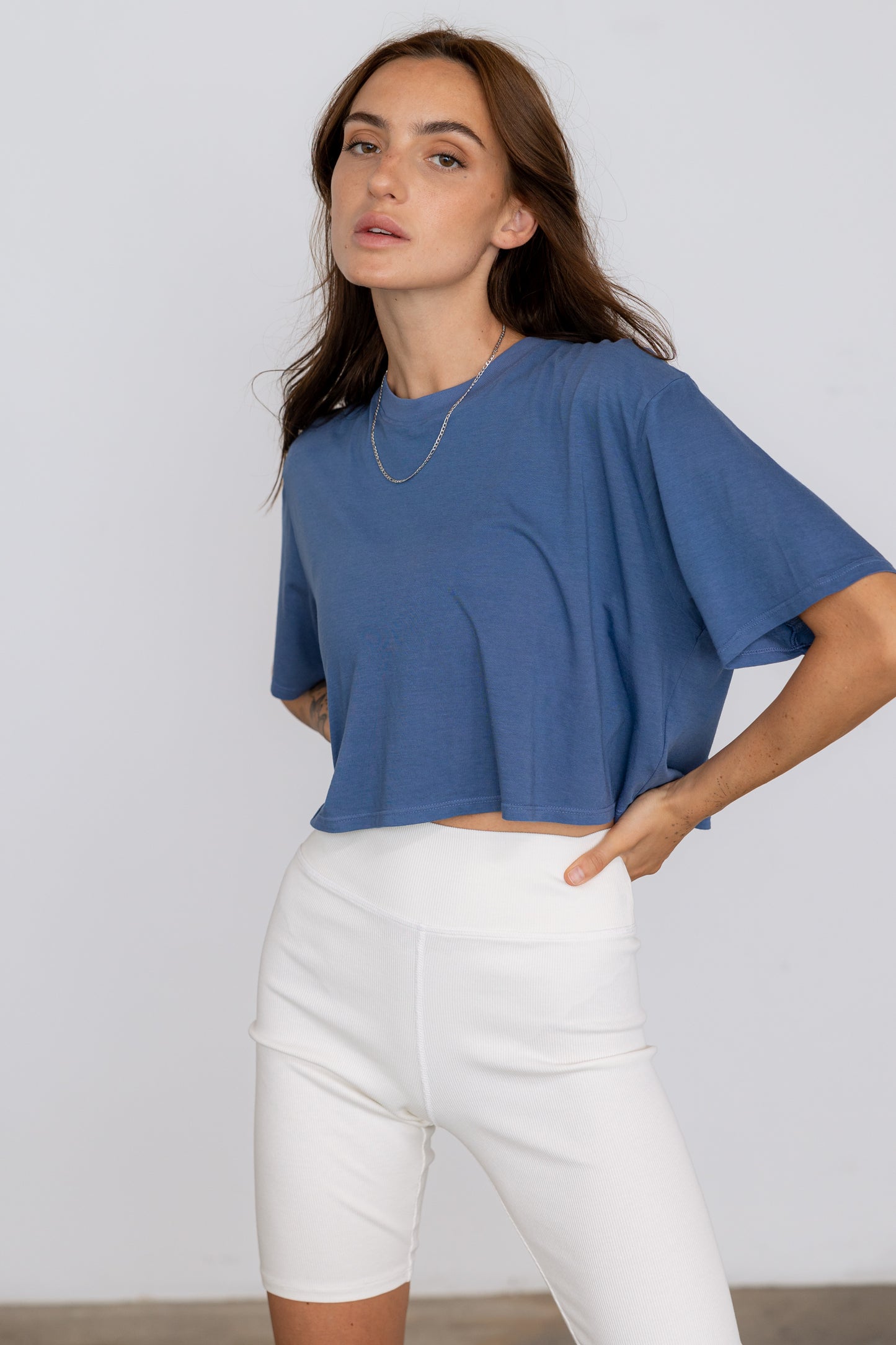 Jersey Boxy Crop Tee