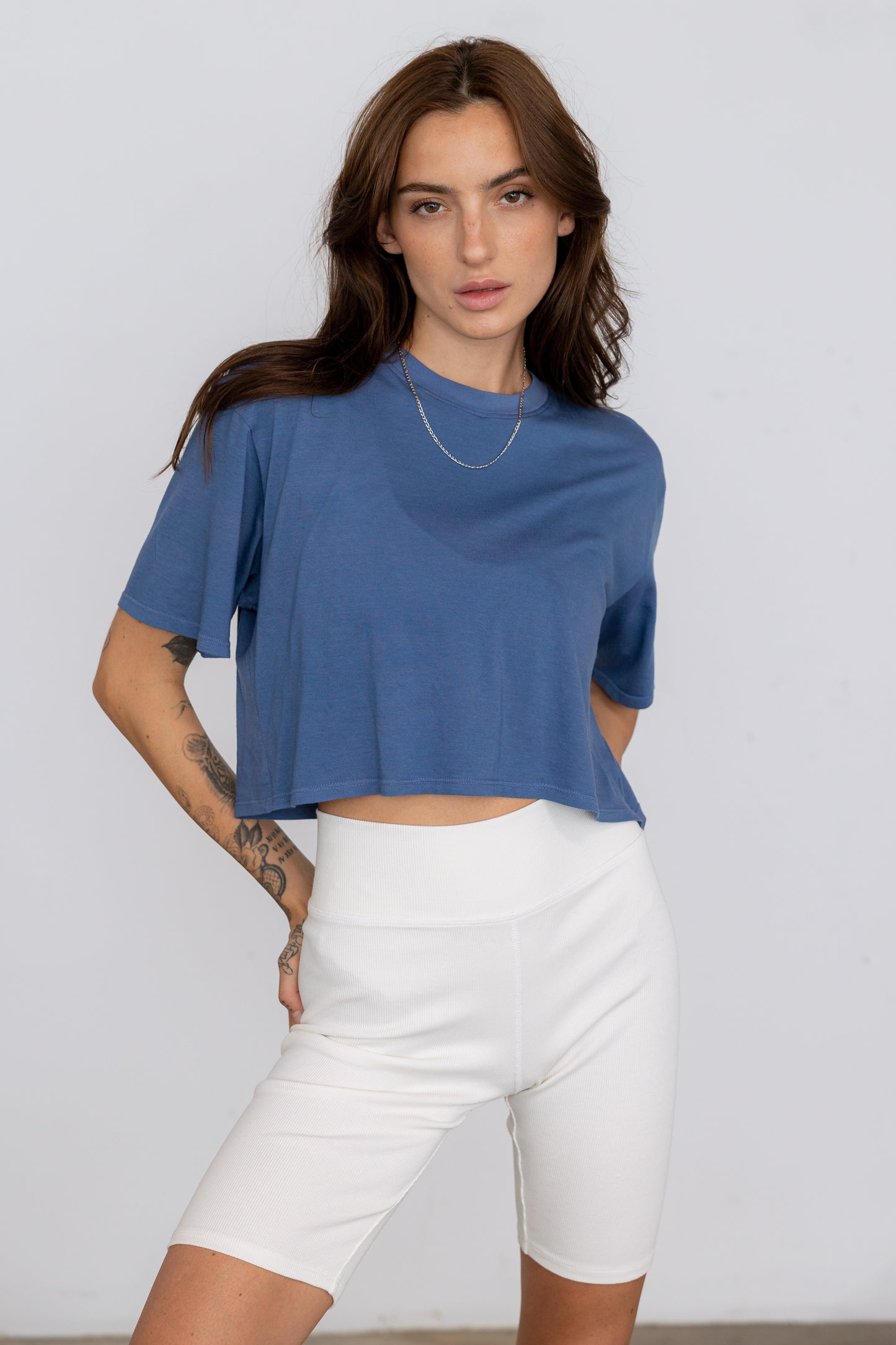 Jersey Boxy Crop Tee