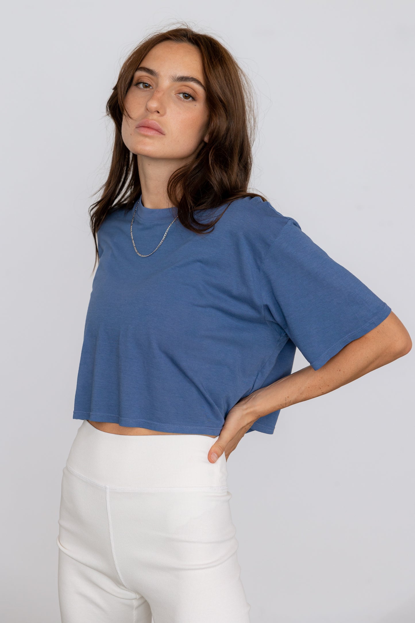 Jersey Boxy Crop Tee
