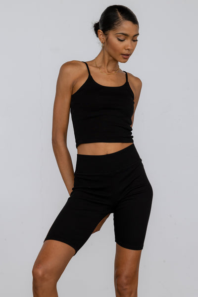 Ribbed Knit Crop Cami