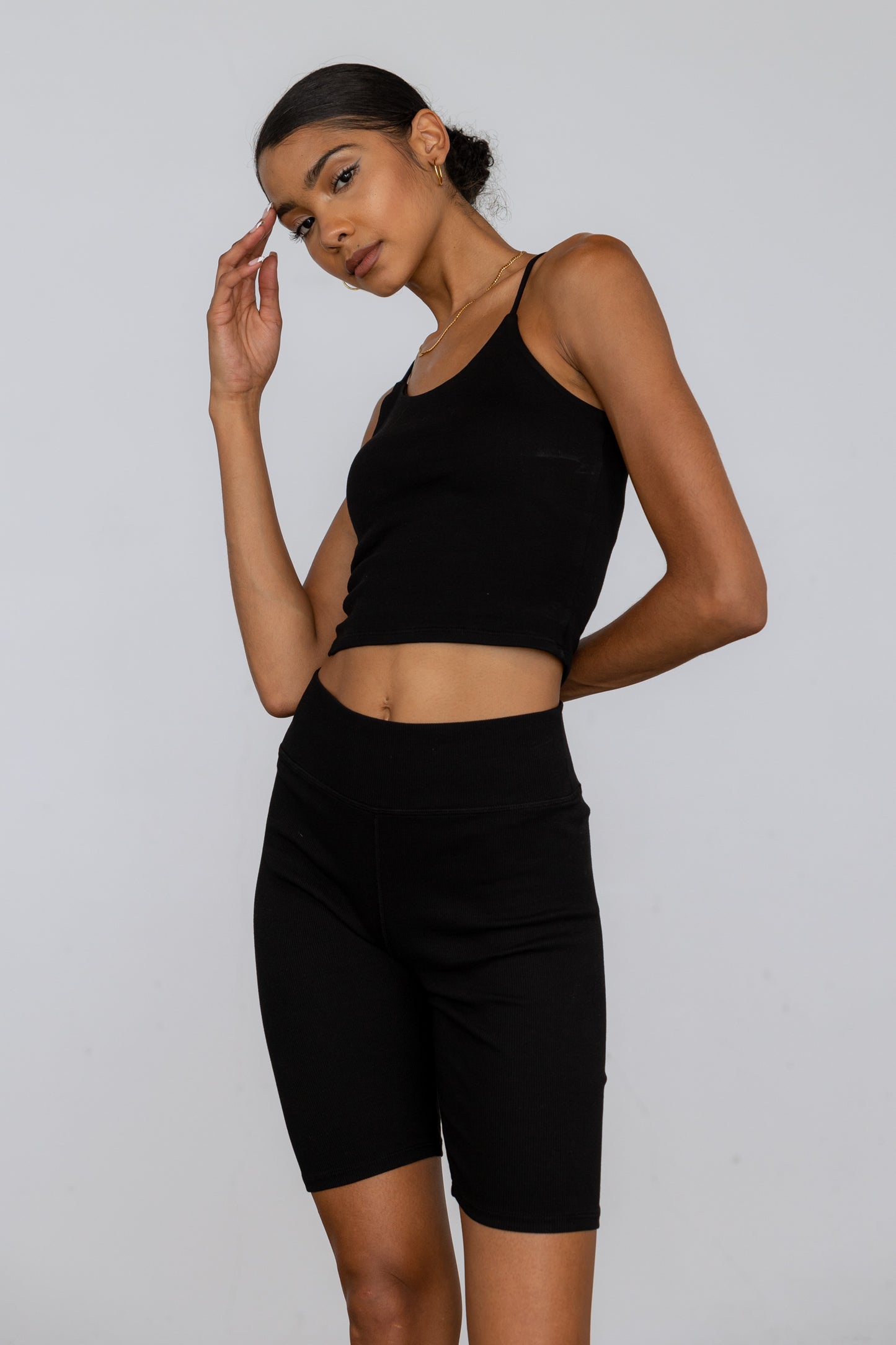 Ribbed Knit Crop Cami