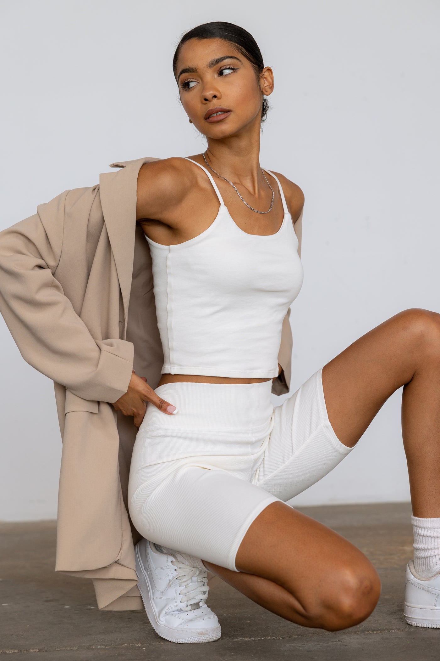 Ribbed Knit Crop Cami