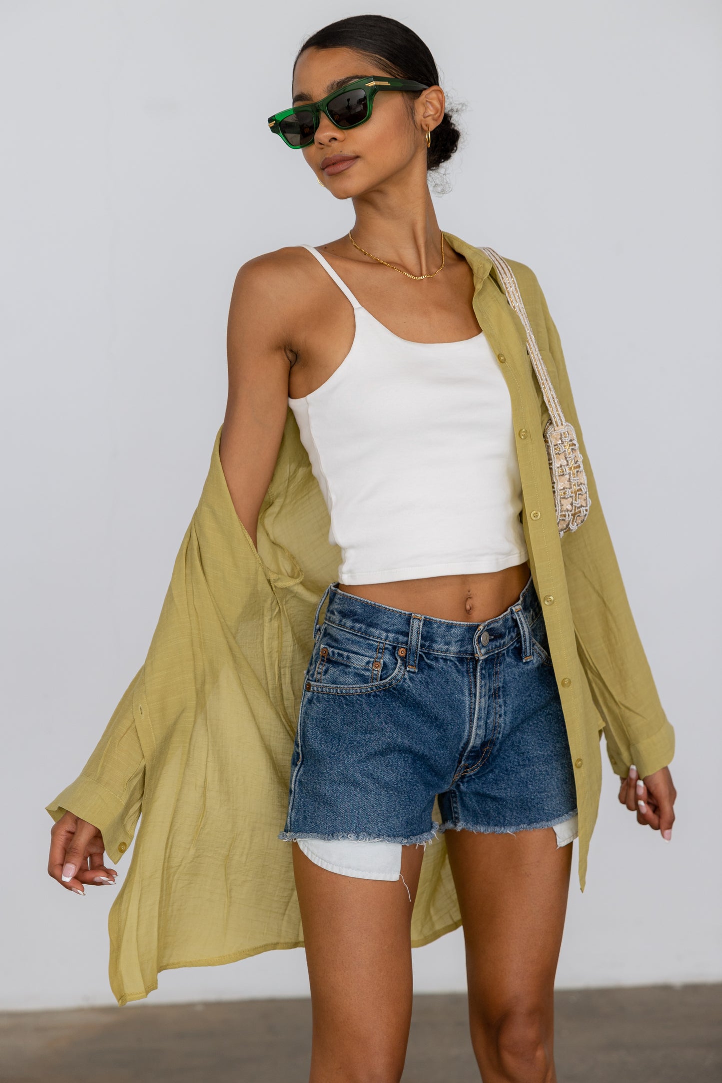 Ribbed Knit Crop Cami