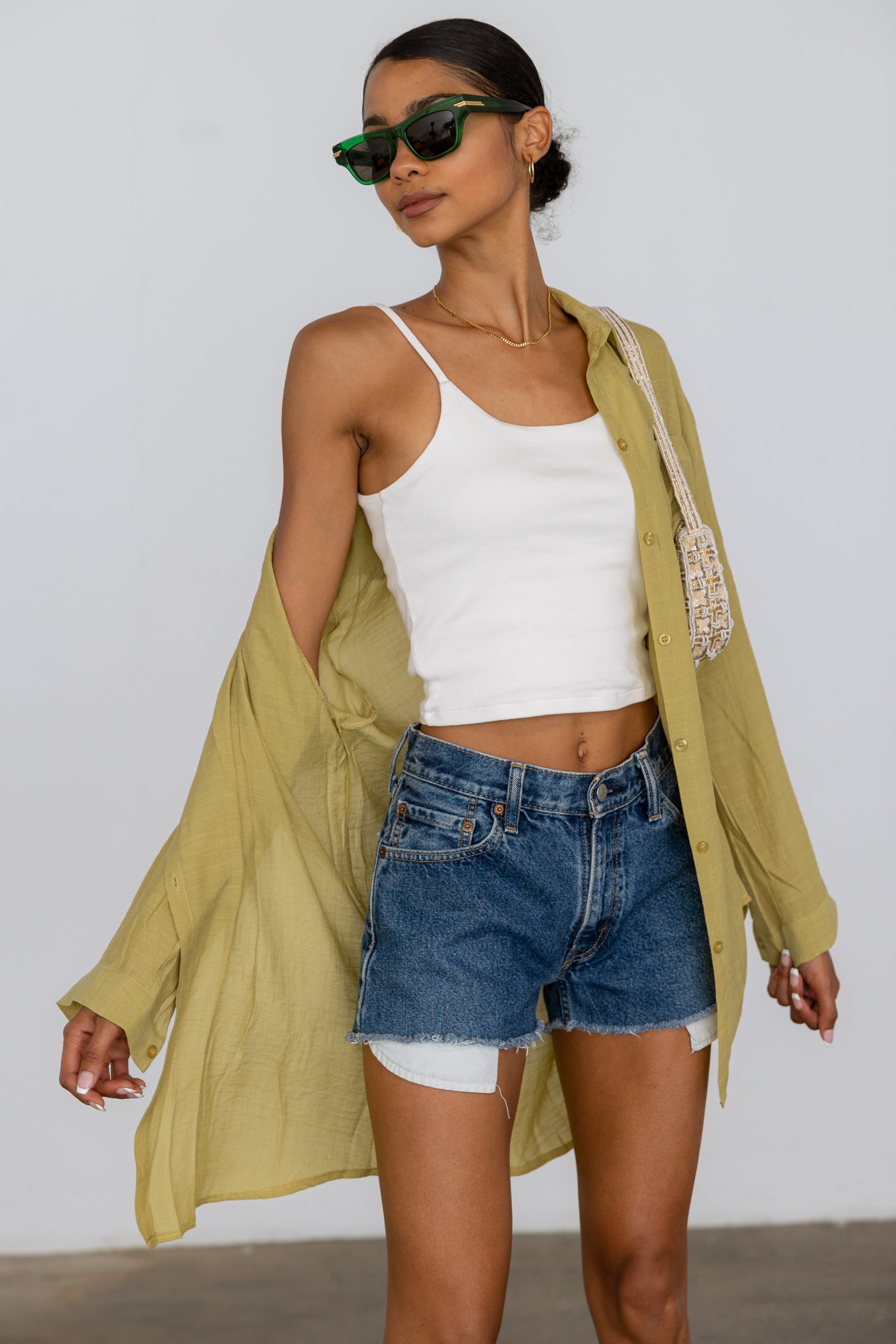 Ribbed Knit Crop Cami