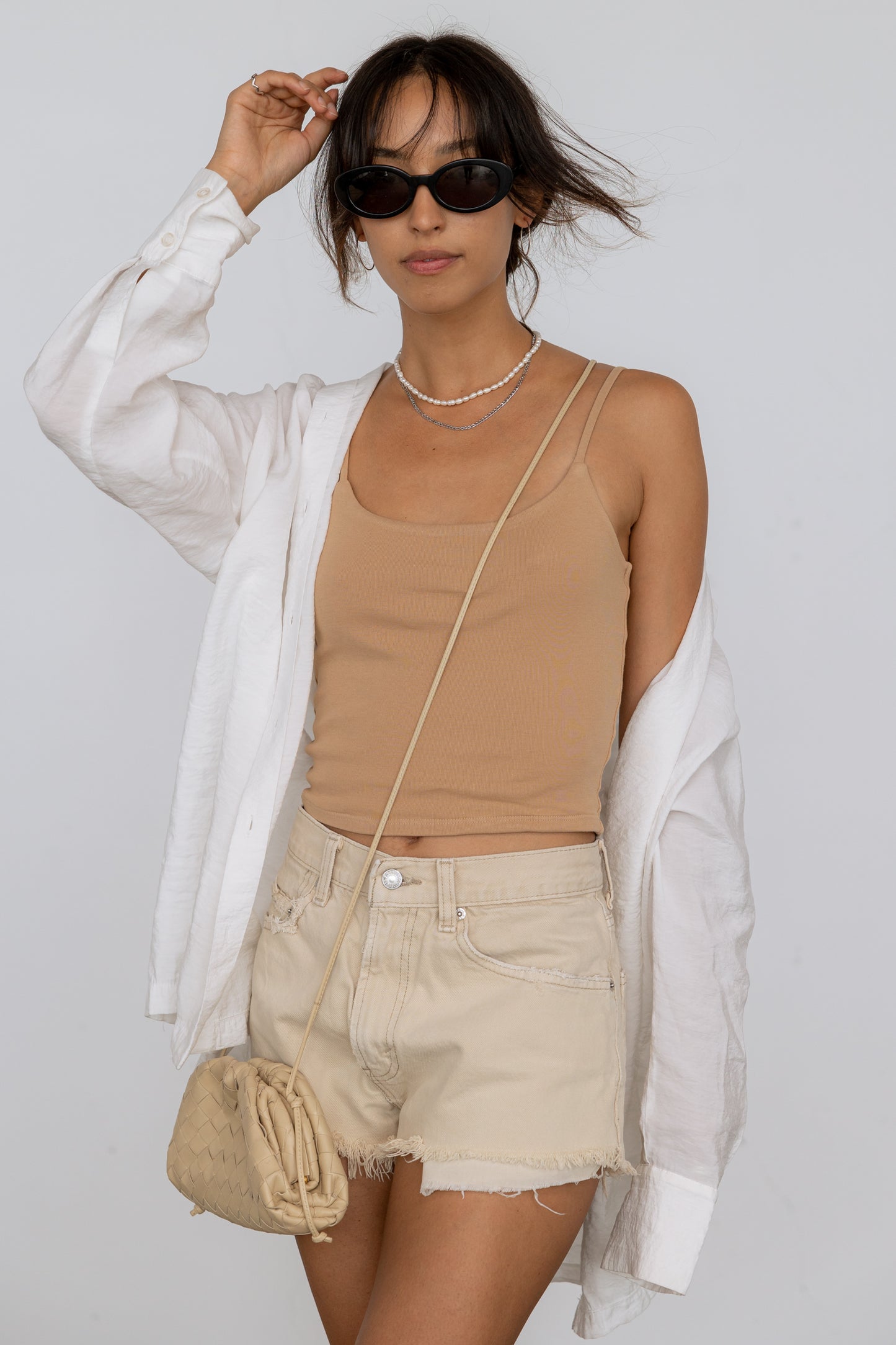 Ribbed Knit Crop Cami