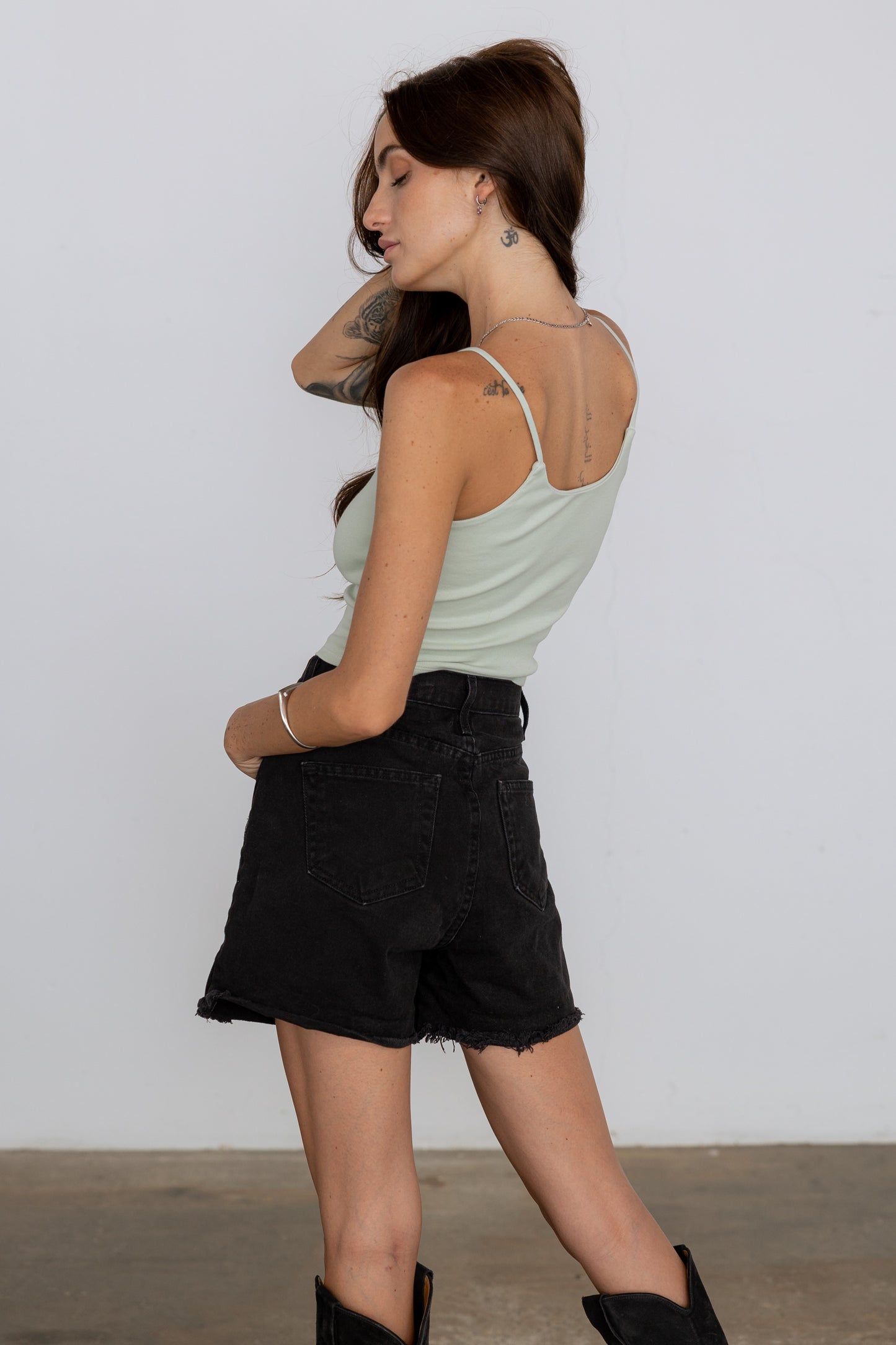 Ribbed Knit Crop Cami