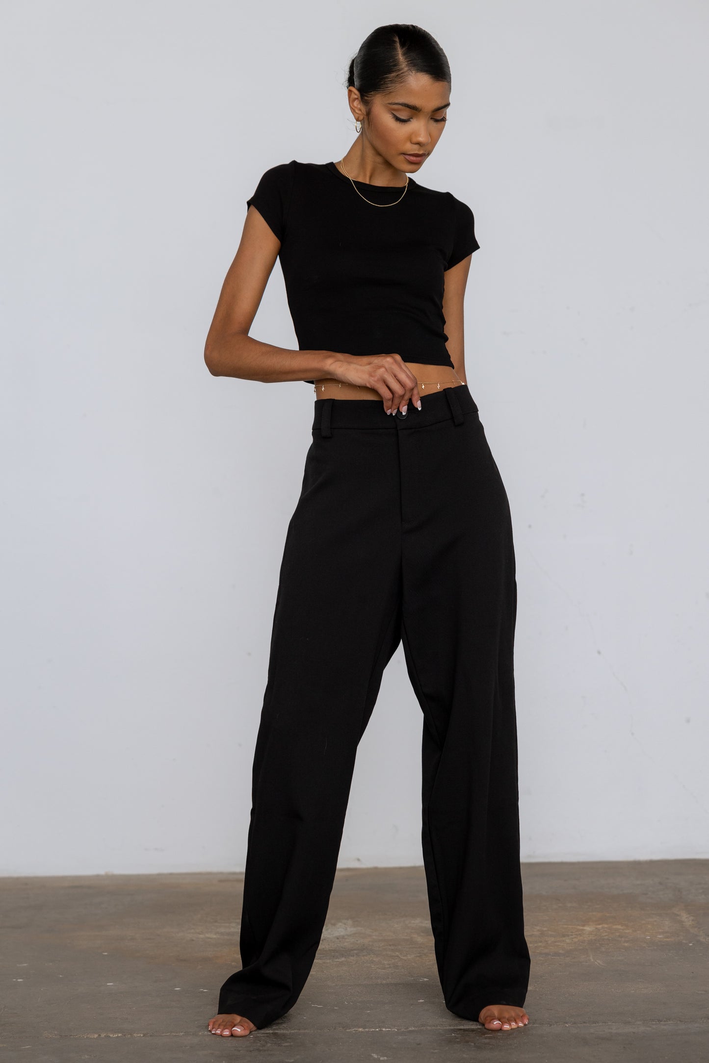 Ribbed Knit Baby Tee