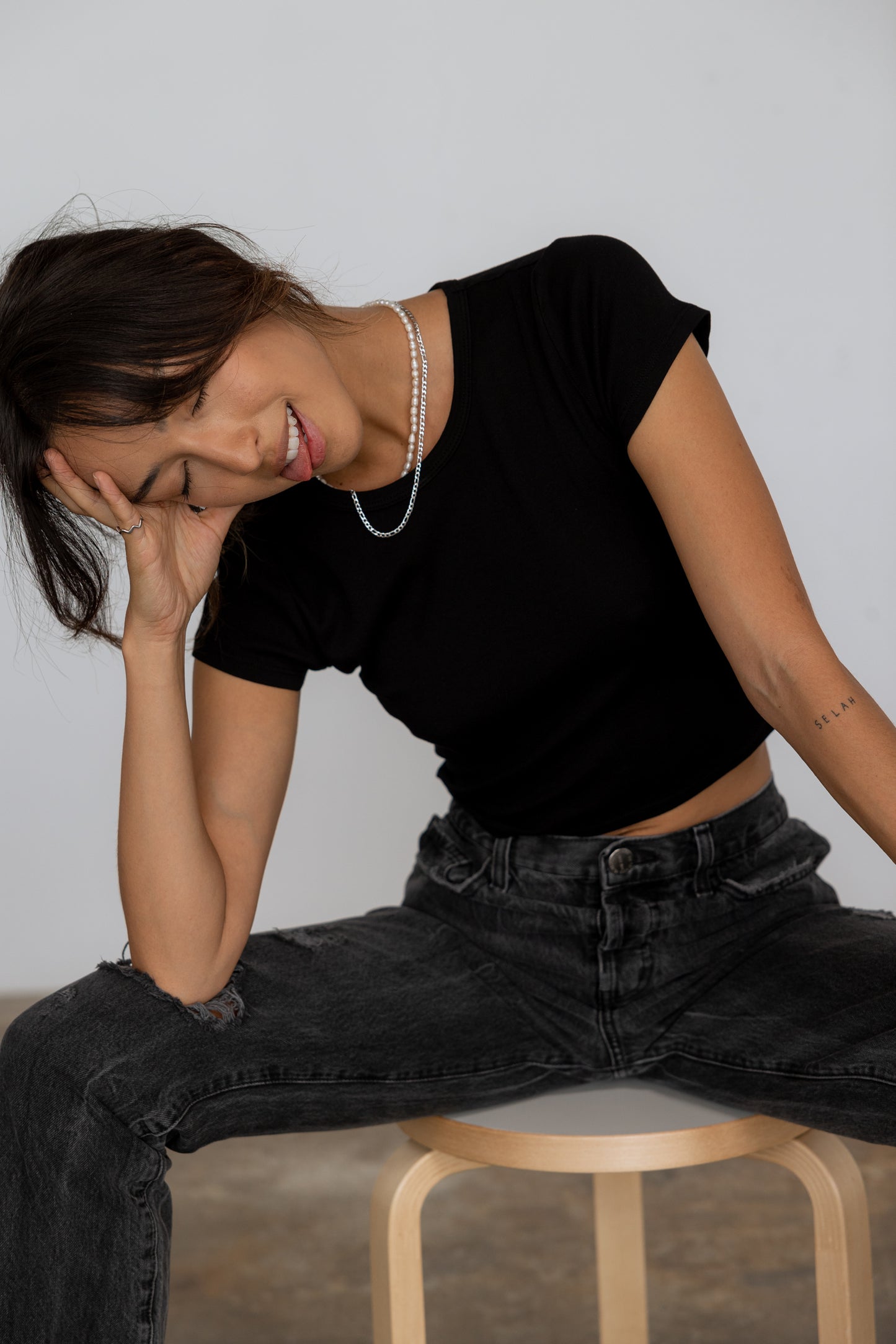Ribbed Knit Baby Tee