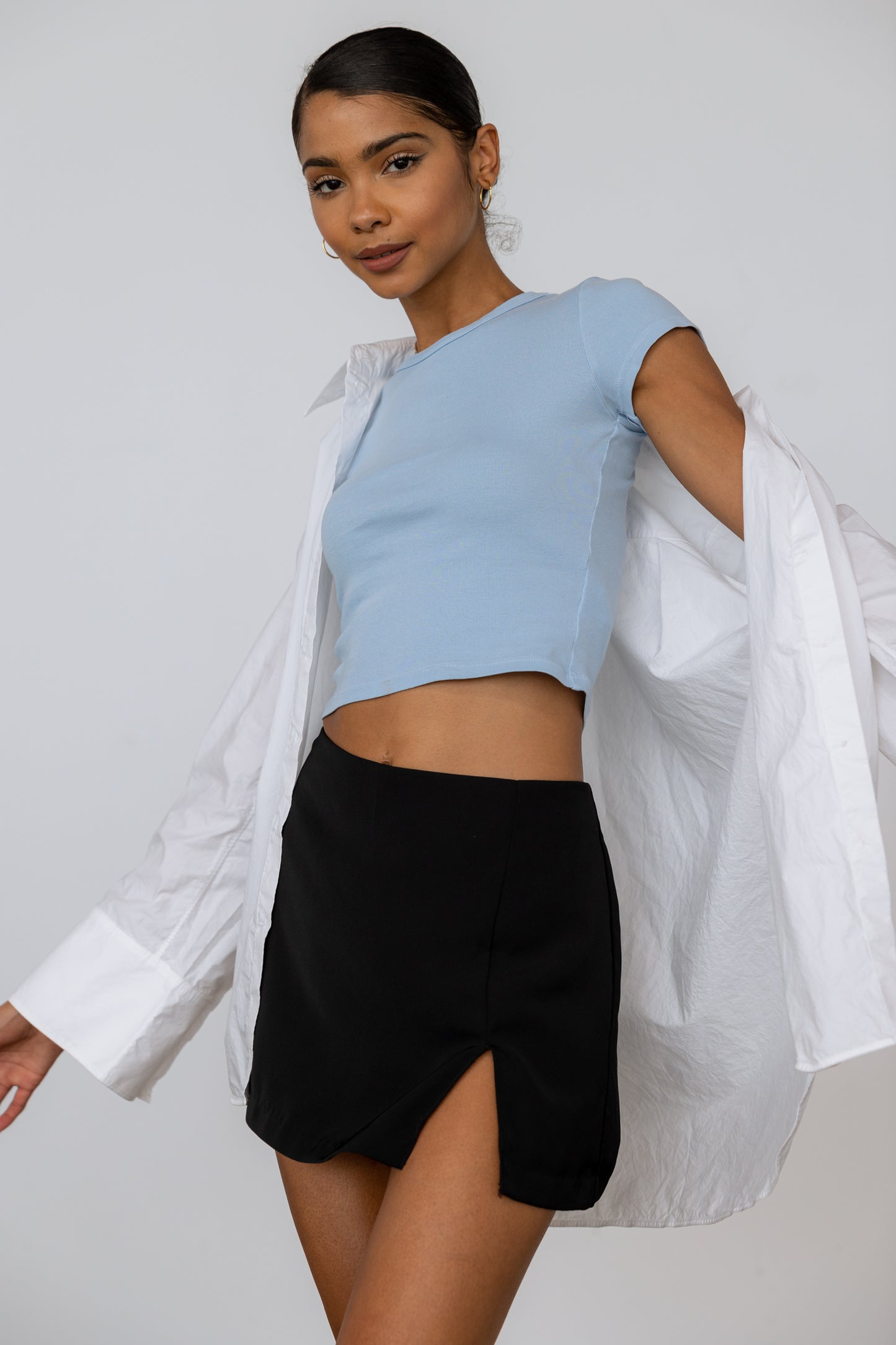 Ribbed Knit Baby Tee