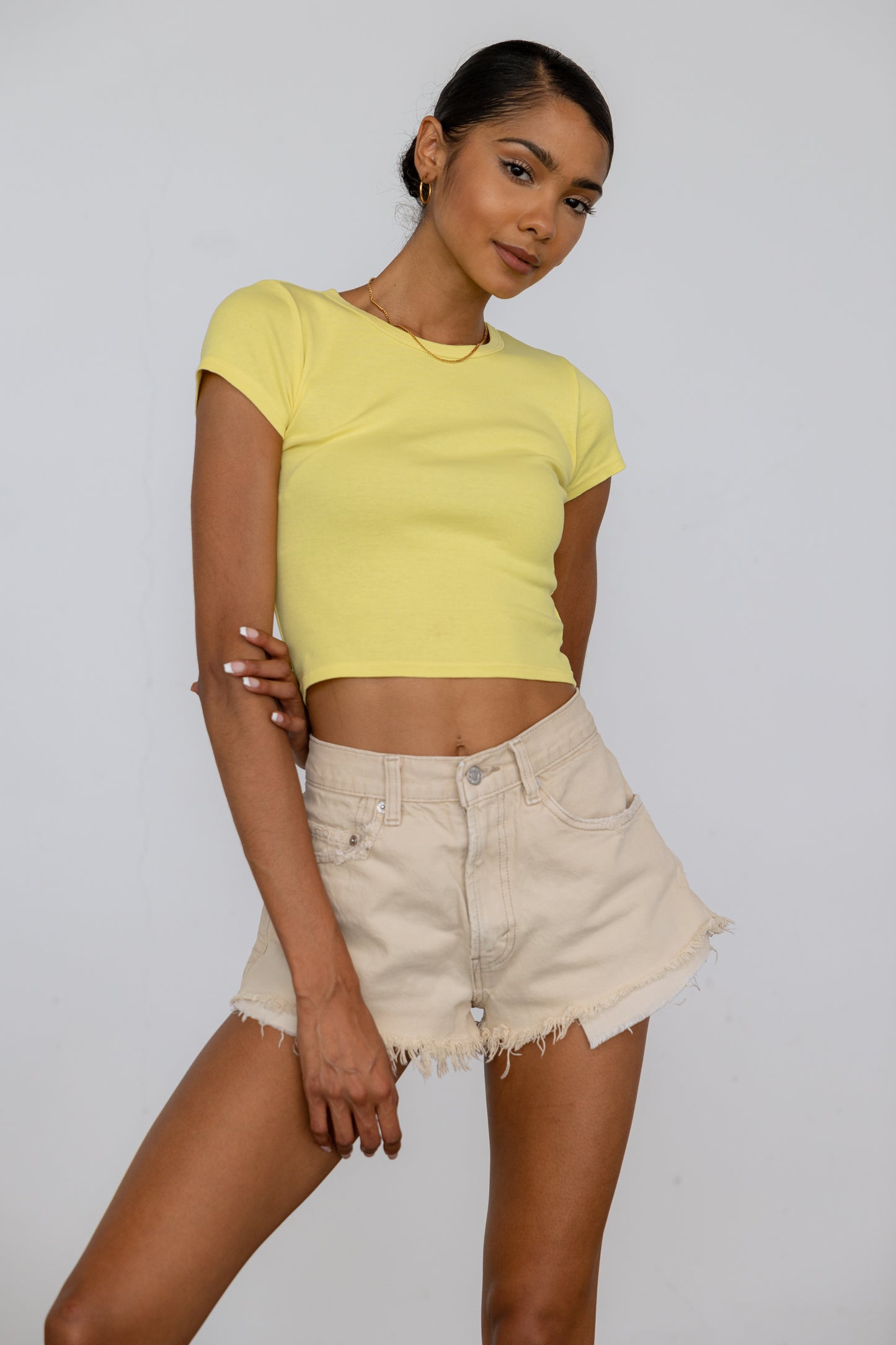 Ribbed Knit Baby Tee
