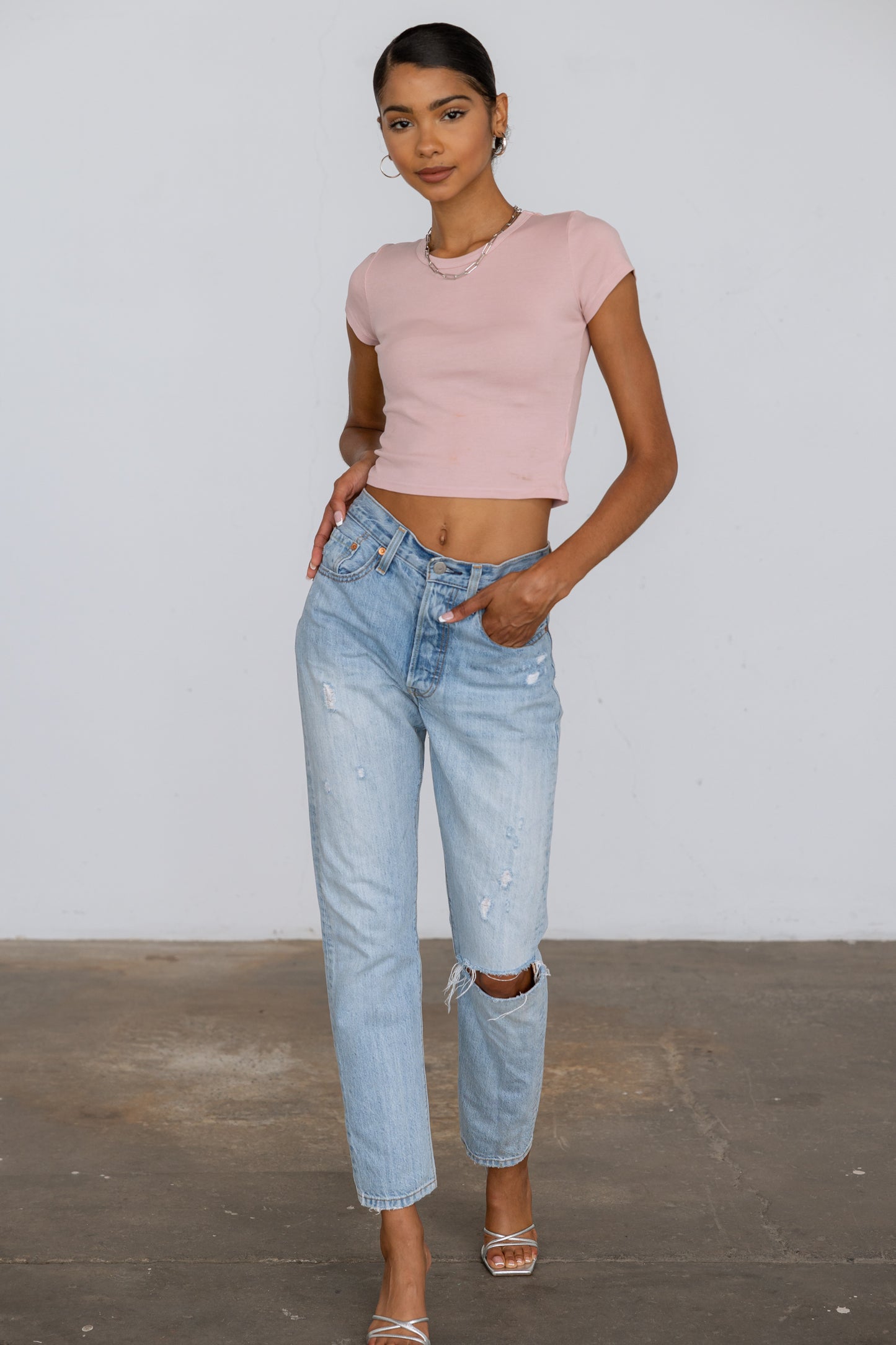 Ribbed Knit Baby Tee